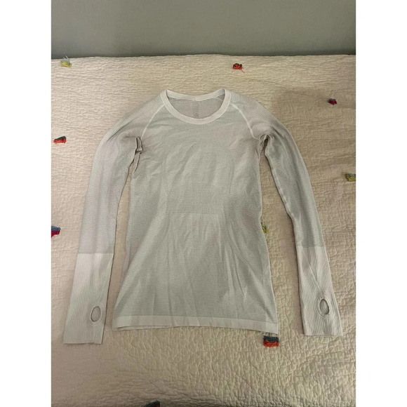 lululemon swiftly tech long sleeve white 6 - Picture 1 of 7